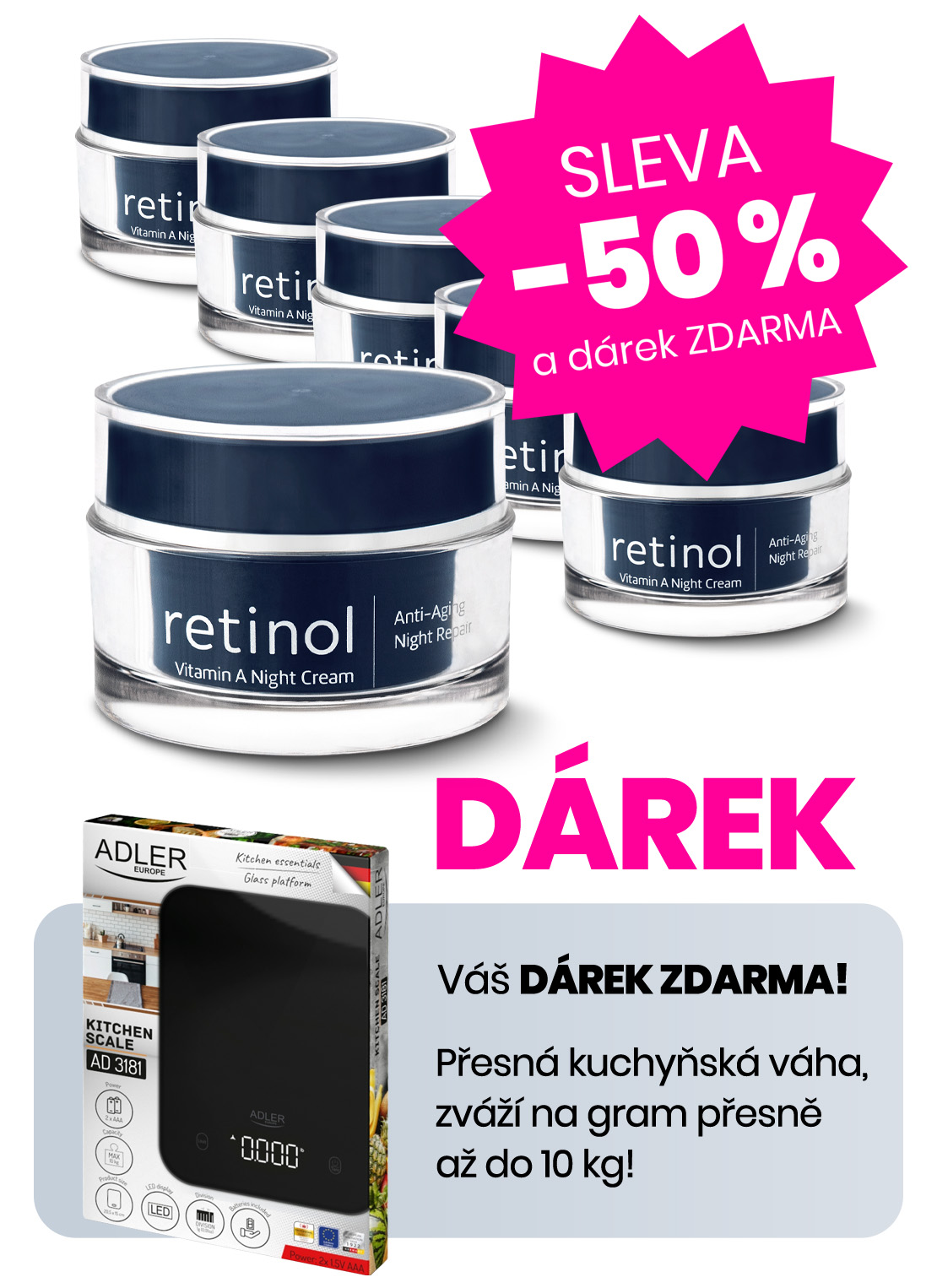 Aimé 24K noční krém s pravým zlatem